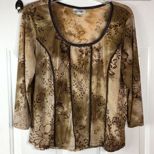 2 for $11 Dressbarn large Lacey floral  top